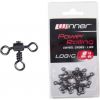 Trojcestný obratlík Rolling swivel Cross-line 10ks veľkosť: 8