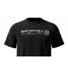 Rybárske tričko T-Shirt čierne s logom Veľkosť: XL