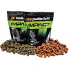 Impact Hook prevŕtané pelety - Tandem Baits Black halibut 16mm/1kg