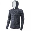 Giants fishing Funkčné tričko s dlhým rukávom UV50+Hoodie Camo Grey|vel.2XL