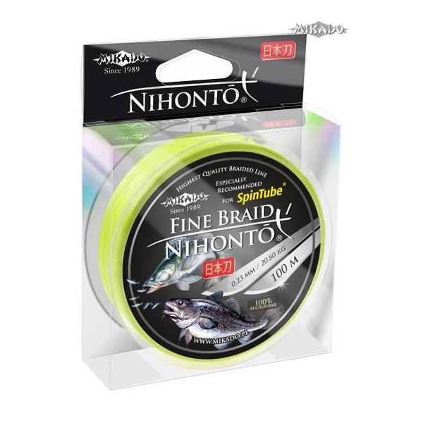 MIKADO ŠNÚRA NIHONTO FINE BRAID 150M fluo