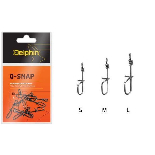 Prívlačová rýchlospojka Delphin Q-SNAP / 10ks / 0,8mm / 10ks