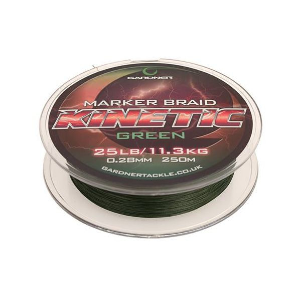 Gardner Splietané šnúra Kinetic Marker Braid 250m, 25lb (11.3kg) 0.28mm