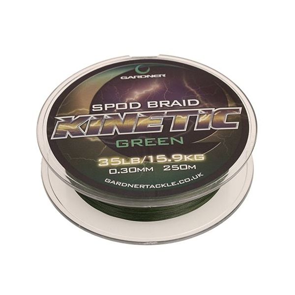 Gardner Splietané šnúra Kinetic Spod Braid, 250m, 35lb (15.9kg) 0.30mm