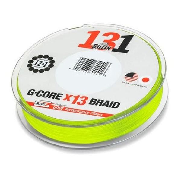 Sufix 131 G-CORE 150 m / 0,148 mm / 8,1 kg svietivo žltá
