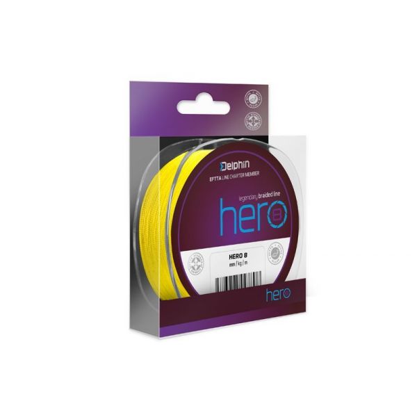Delphin HERO 8 / fluo žltá | 0,18mm 13,20kg 117m