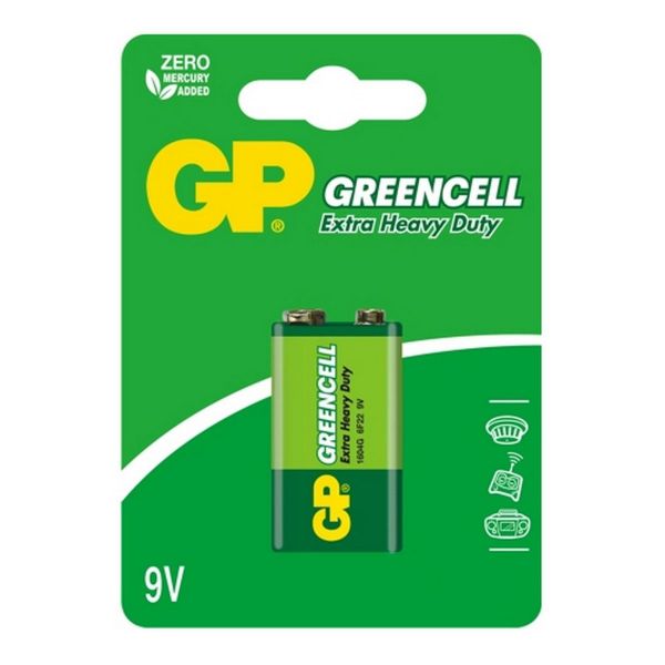 GP BATÉRIE GREENCELL 9V, 1KS (B1251,GP1604G-C1)