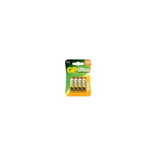 GP BATÉRIE ULTRA ALKALICKÉ AA 15AU (LR6) BL/4 (B1921,GP15AU-C4)