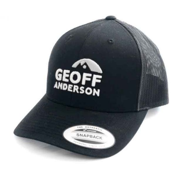 Šiltovka Geoff Anderson SnapBack sieťová s logom čierna