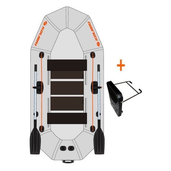 Kolibri K-270 T profi, šedý, lamelová podlaha + držiak motora