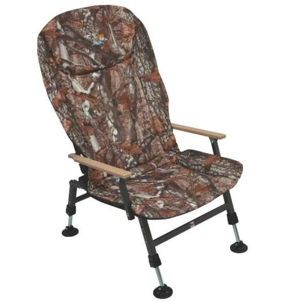 Kreslo EXCELENT WOOD (camou) s podrúčkami 120kg
