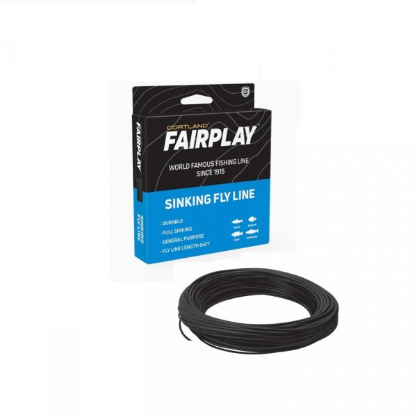 Cortland muškárska šnúra FairPlay Sinking TYPE 2 Black Fresh/Salt|WF7S 84ft