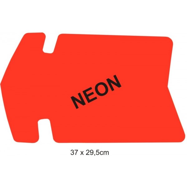 Reklamná šipka - balenie 25ks 40x29,5cm neón červená 25ks