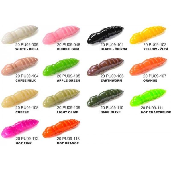 Dipované umelé nástrahy FishUP Pupa 23mm-0,9”/12ks Farba: Bubble Gum