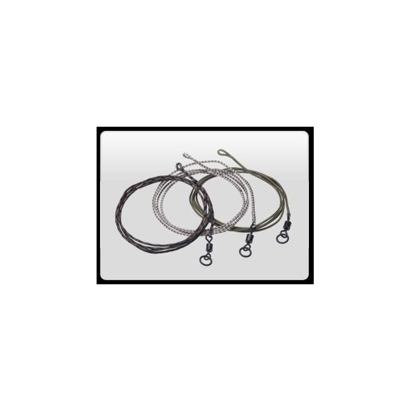 FC Leadcore leaders Ring Swivel 60 cm/2ks/Weed farba weed