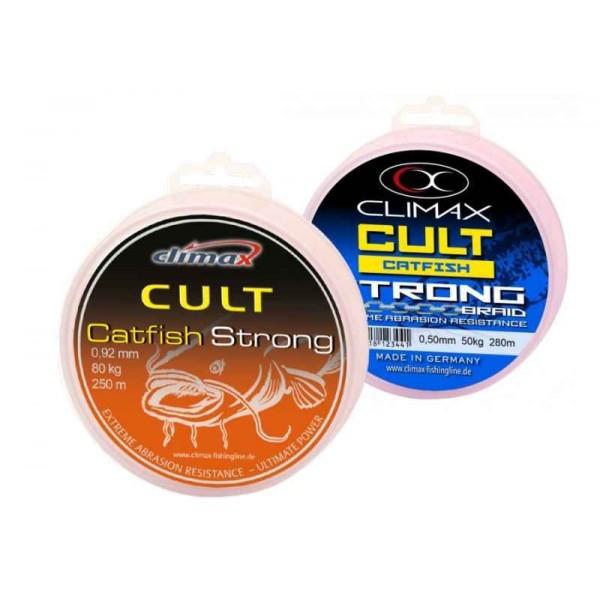 CLIMAX sumcová šnúra 280m CULT Catfish Strong hnedá 280m 0,50mm 50kg / 6 vlákien