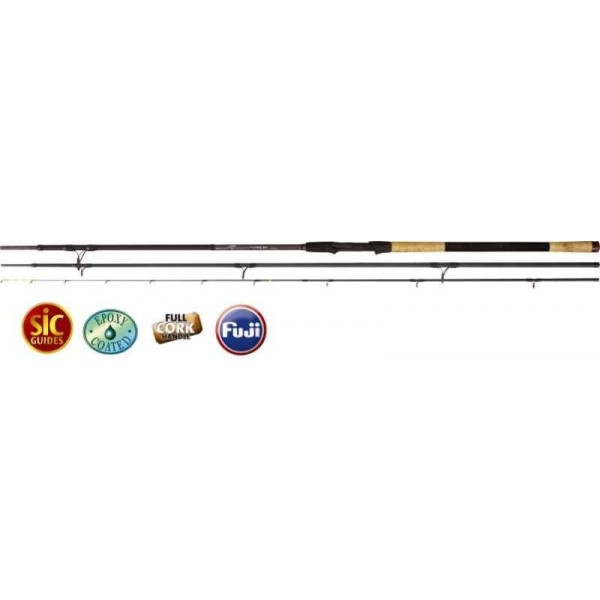 Feeder prúty Black Viper III 3-diel medium 3,90m / 100g medium