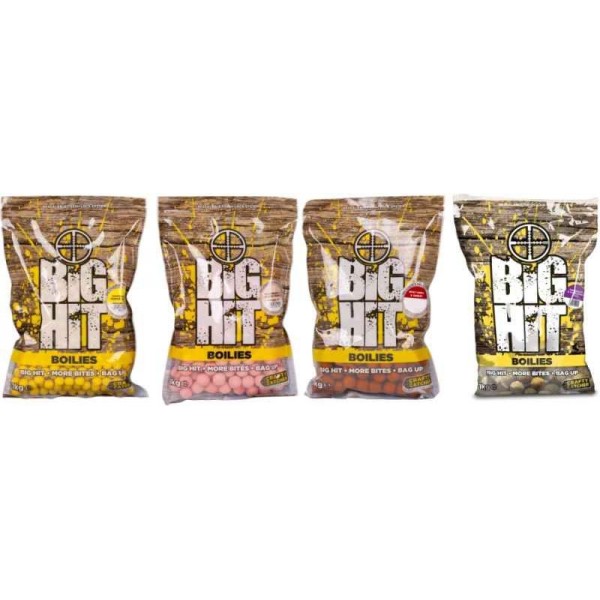Boilies Crafty Catcher Big Hit 15mm / 1kg Spicy Krill + Garlic/Pikantná kreveta + Cesnak