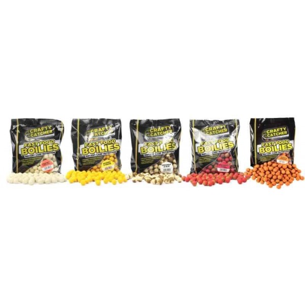 Boilies Crafty Catcher Fast Food 15mm/500g Scopex + Squid/Scopex + Kalmar