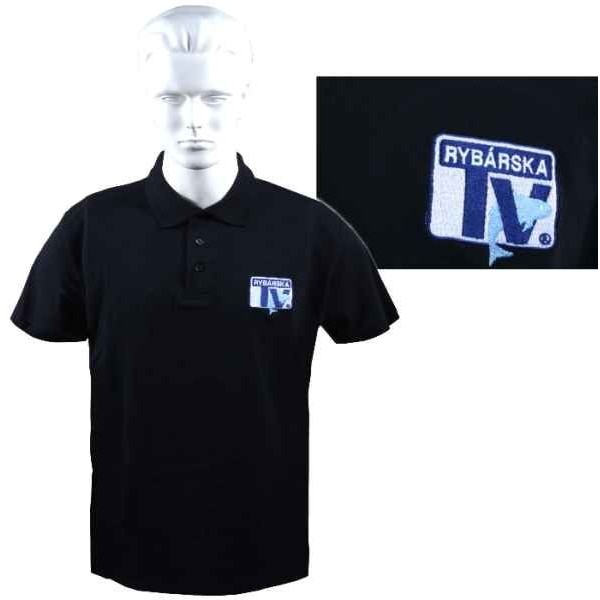 Polokošela s logom Rybárska TV čierna Veľkosť L