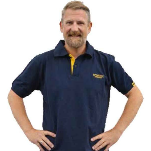 SPORTEX Classic Polokošeľa s logom - tmavo modrá Veľkosť: XXL