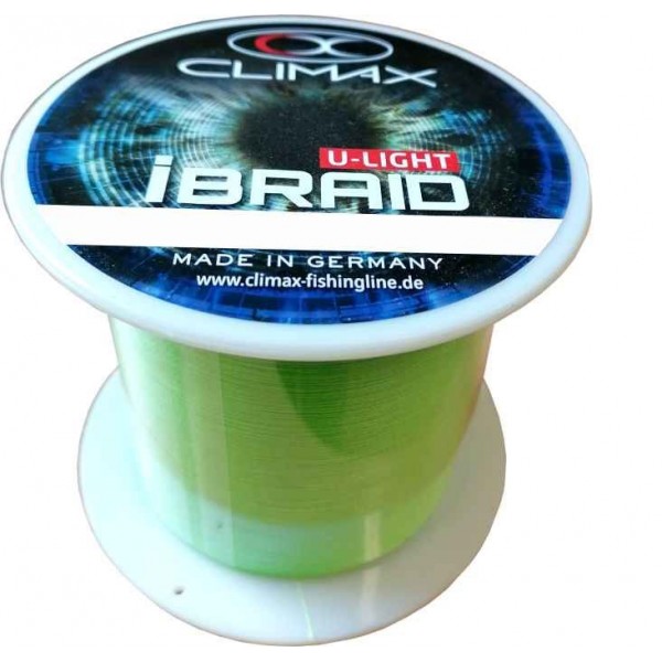 Pletená šnúra Climax iBraid U-Light neon-zelená 3000m Priemer: 0,08mm / 6kg