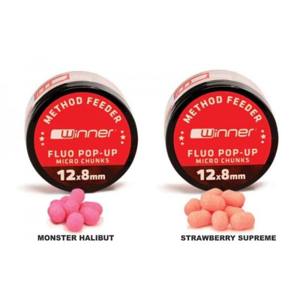 Method Feeder Fluo Pop-Up Micro Chunks 12x8mm/20g Príchuť: Páchnuce maslo
