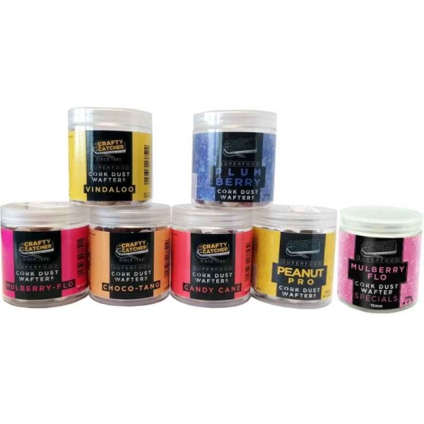 Crafty Catcher Cork Dust Wafter boilies 15mm/100g Plumberry / Slivka