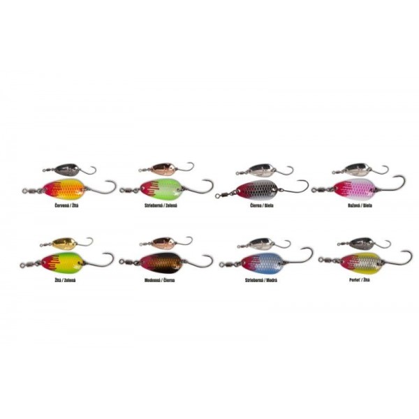 Plandavka Magic Trout Bloody Loony Spoon 2g / 2,5cm Farba: Strieborná / Zelená