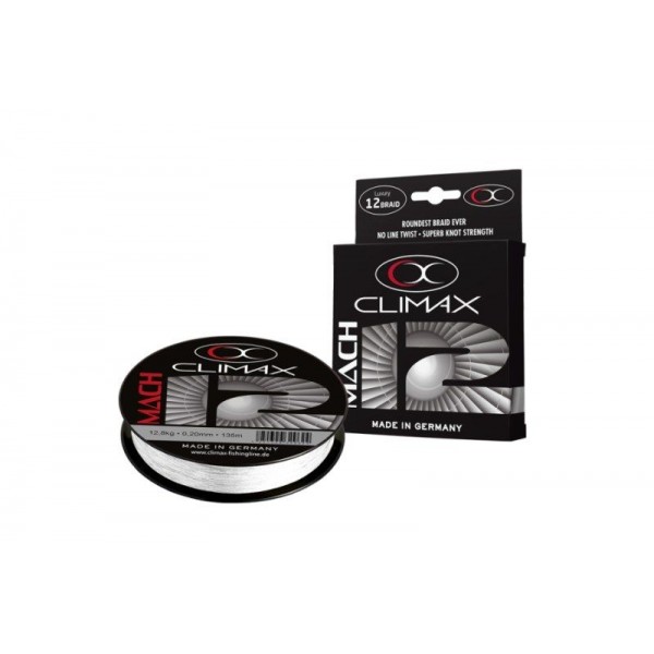 Prívlačová šnúra Mach 12 Braid - biela 135m 0,23mm , 14,9kg,135m