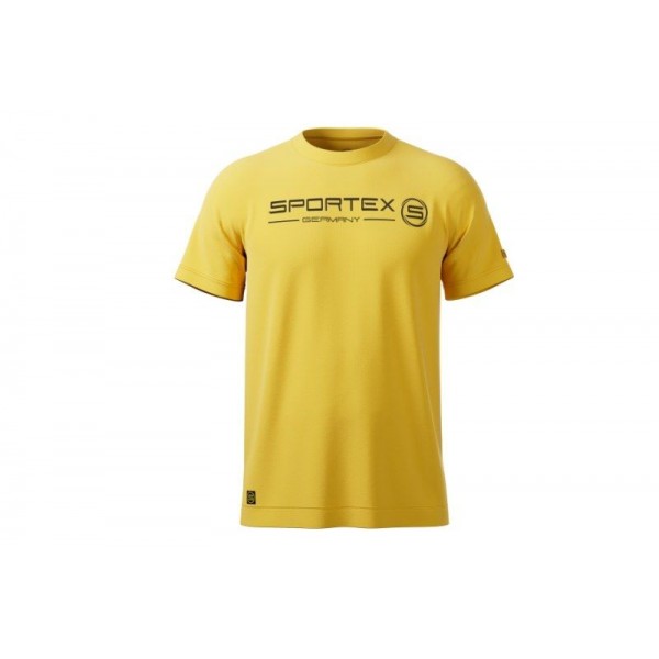Rybárske tričko T-Shirt žlté s logom Veľkosť: L