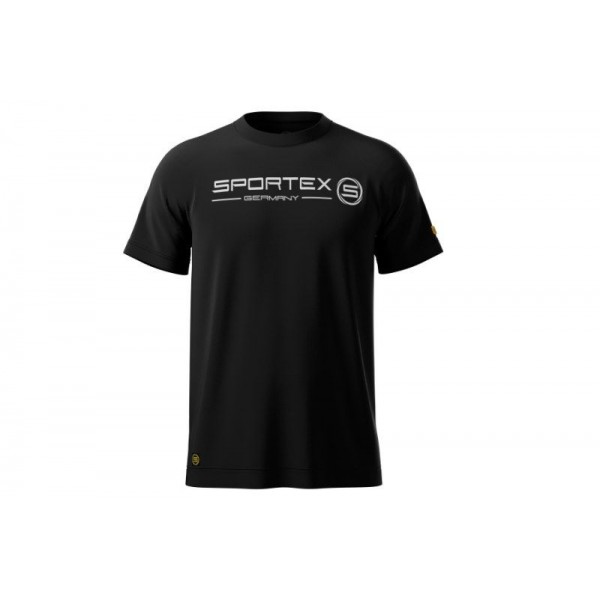 Rybárske tričko T-Shirt čierne s logom Veľkosť: XL
