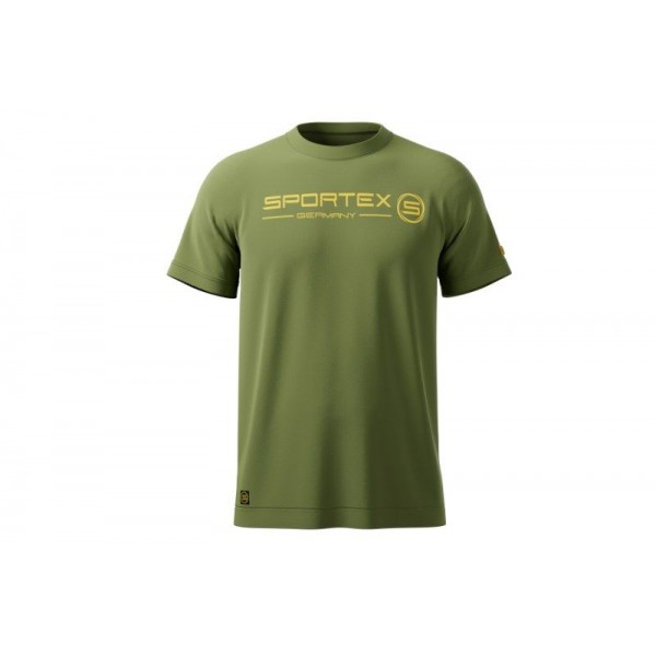 Rybárske tričko T-Shirt zelené s logom Veľkosť: XL