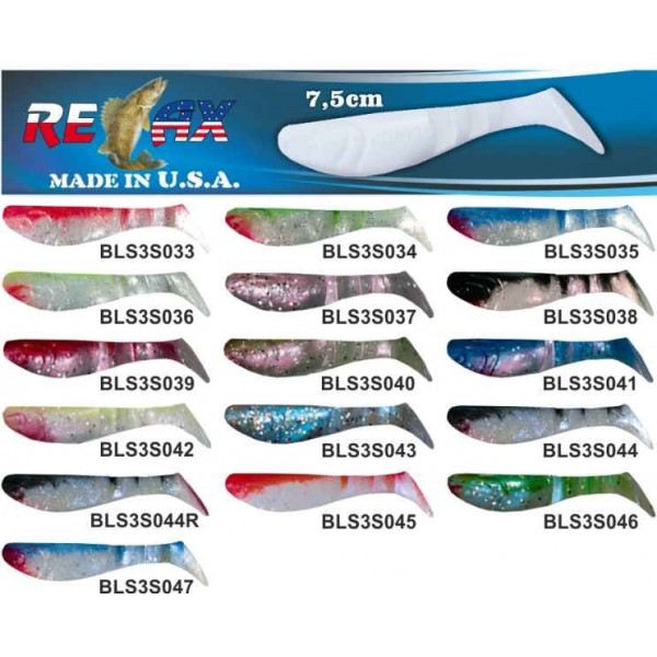 RELAX kopyto RK3-7,5cm - prívlačová nástraha 10ks farba: 0043 - cena za 1ks