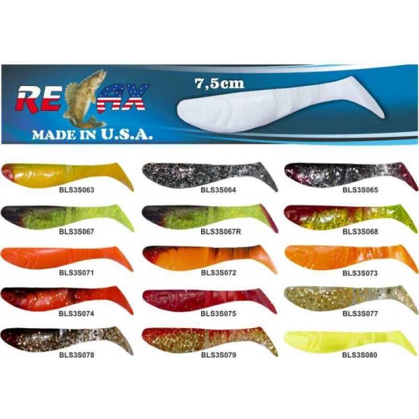 RELAX kopyto RK3-7,5cm - prívlačová nástraha 10ks farba 0070 - cena za 1ks
