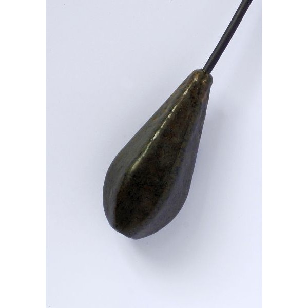 Rybárska záťaž priebežná HRUŠKA/pear váha 130g/1k
