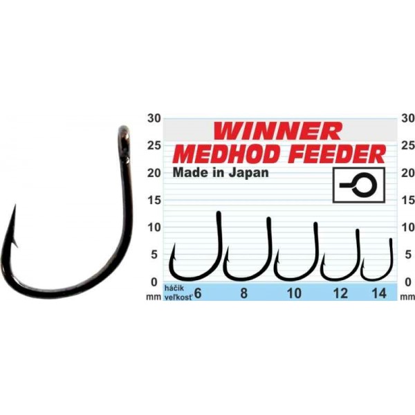 Háčik - Professional Method Feeder MF X9 / 10ks balenie 10ks balenie - MF X9 - veľkosť 12
