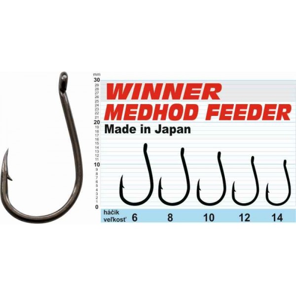 Háčik - Professional Method Feeder MF X7 / 10ks balenie 10ks balenie - MF X7 - veľkosť 14