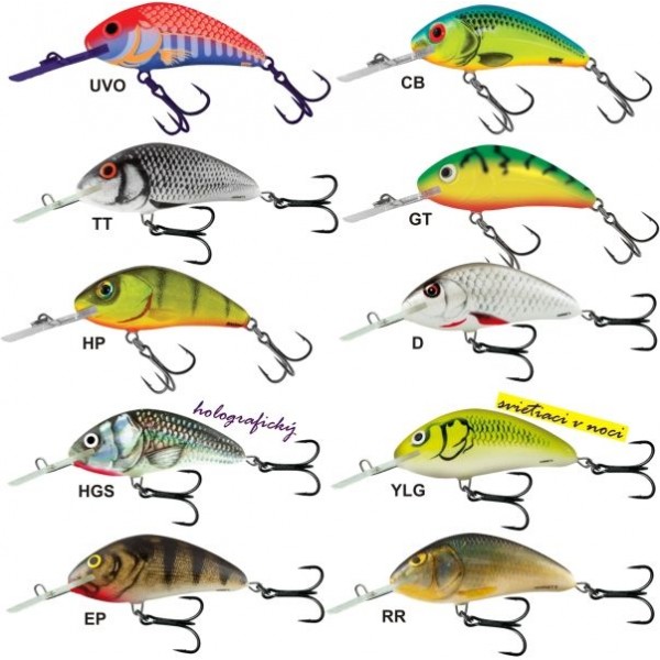 Salmo rybarske voblery hornet H9F farba HP