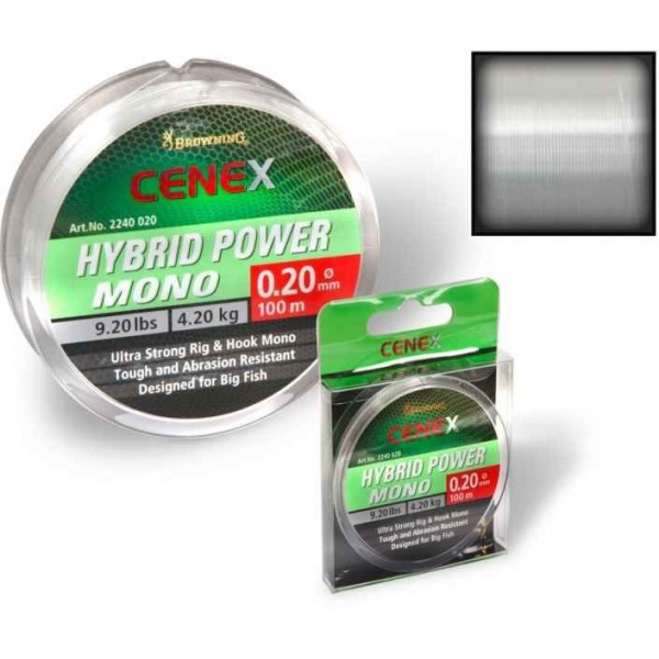 Browning Cenex feeder silon - Hybrid Power Mono 100m priemer 0,12mm