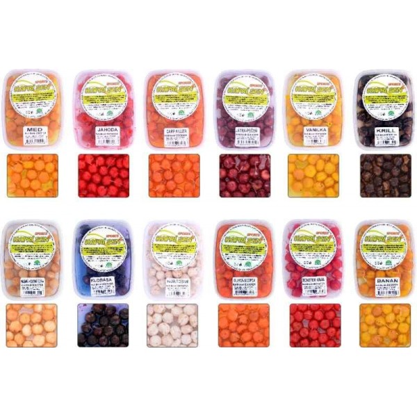 Rohlíkové boilies SPORTS kaprí sen + BOOSTER 50g / 12mm MONSTER KRAB