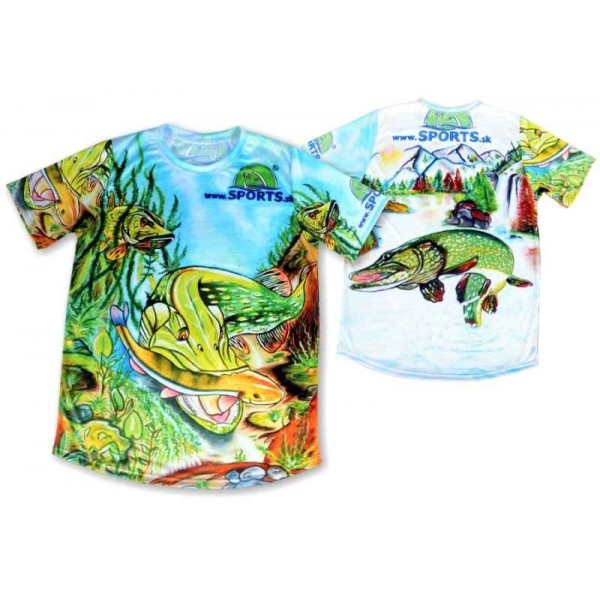 Dres SPORTS maľovaný - šťuka Veľkosť: XXXL
