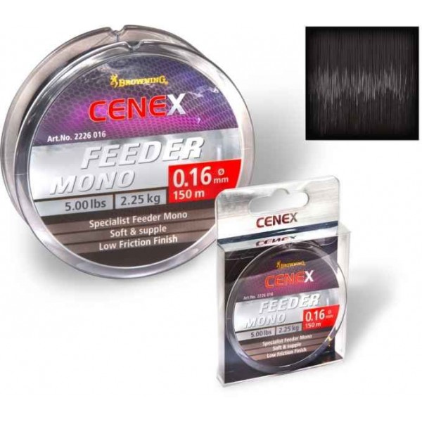 Feeder silon Cenex Feeder Mono - čierny 150m 0,24mm / 5,35kg