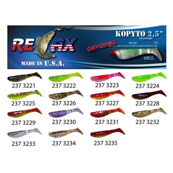 RELAX kopyto RK 2,5 (6,2cm) cena 1ks/bal10ks farba 3232