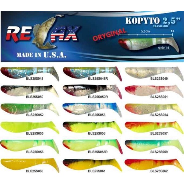 RELAX kopyto RK 2,5 (6,2cm) cena 1ks/bal10ks farba 2854