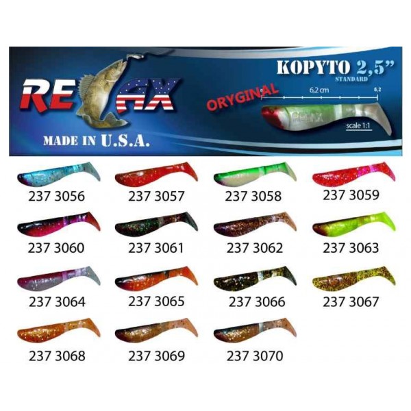 RELAX kopyto RK 2,5 (6,2cm) cena 1ks/bal10ks farba 3060
