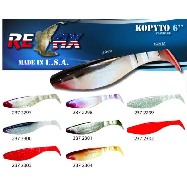RELAX kopyto RK6 (15cm) cena 1ks/bal5ks farba 2304R červený chvostík
