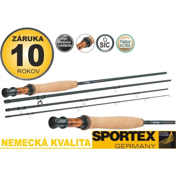 Muškárske prúty SPORTEX Kyanite Fly 4-diel 270cm / aftma 7