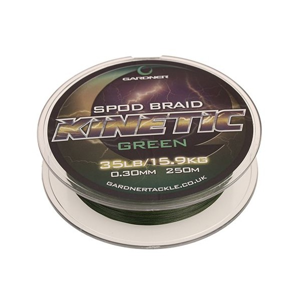 Gardner Splietané šnúra Kinetic Spod Braid, 250m, 35lb (15.9kg) 0.36mm