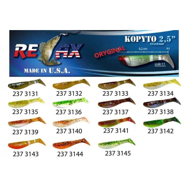 RELAX kopyto RK 2,5 (6,2cm) cena 1ks/bal10ks farba 3132